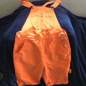 Orange men’s jumper shorts xs